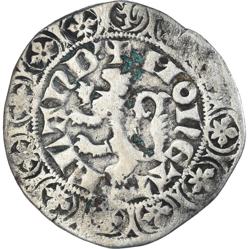 Münze, Frankreich, Flanders, Louis II de Mâle, Gros, 1346-1384, S+, Silber