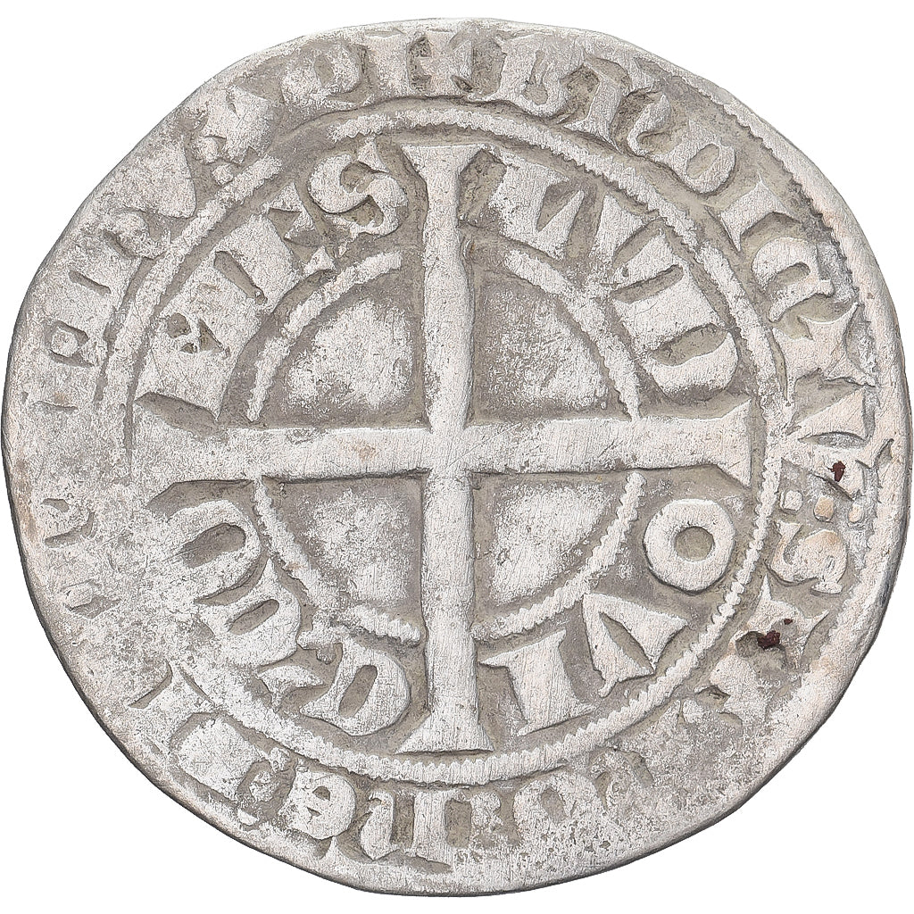 Moneda, Francia, Flanders, Louis II de Mâle, Gros, 1346-1384, BC+, Plata