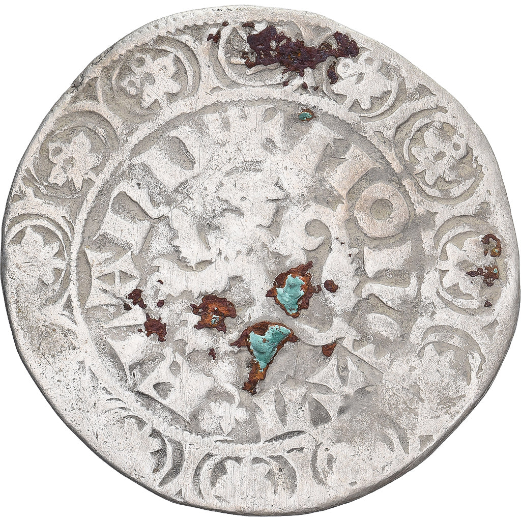 Moneda, Francia, Flanders, Louis II de Mâle, Gros, 1346-1384, BC+, Plata