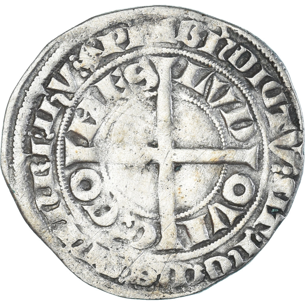 Münze, Frankreich, Flanders, Louis II de Mâle, Gros, 1346-1384, S+, Silber