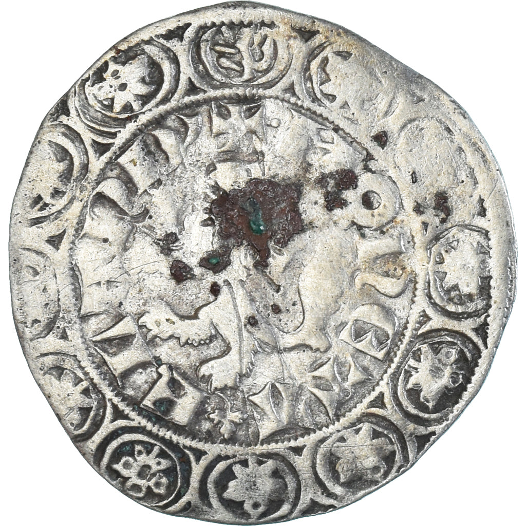 Münze, Frankreich, Flanders, Louis II de Mâle, Gros, 1346-1384, S+, Silber