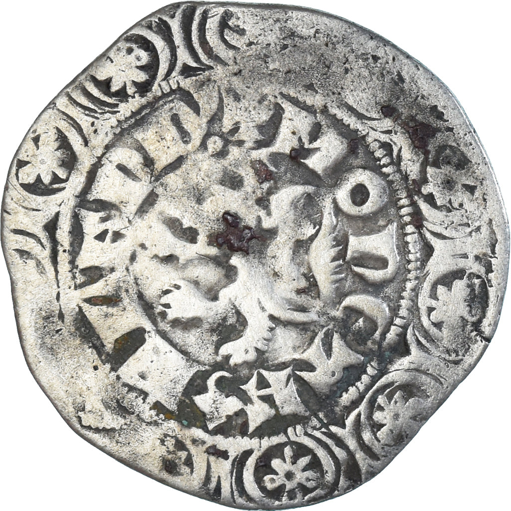 Monnaie, France, Flandre, Louis II de Mâle, Gros, 1346-1384, TB, Argent