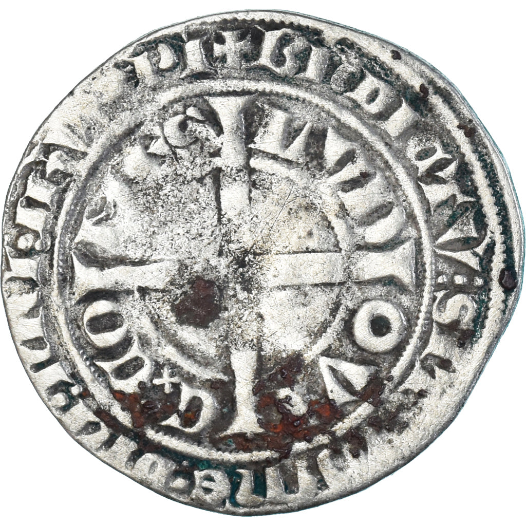 Münze, Frankreich, Flanders, Louis II de Mâle, Gros, 1346-1384, S, Silber