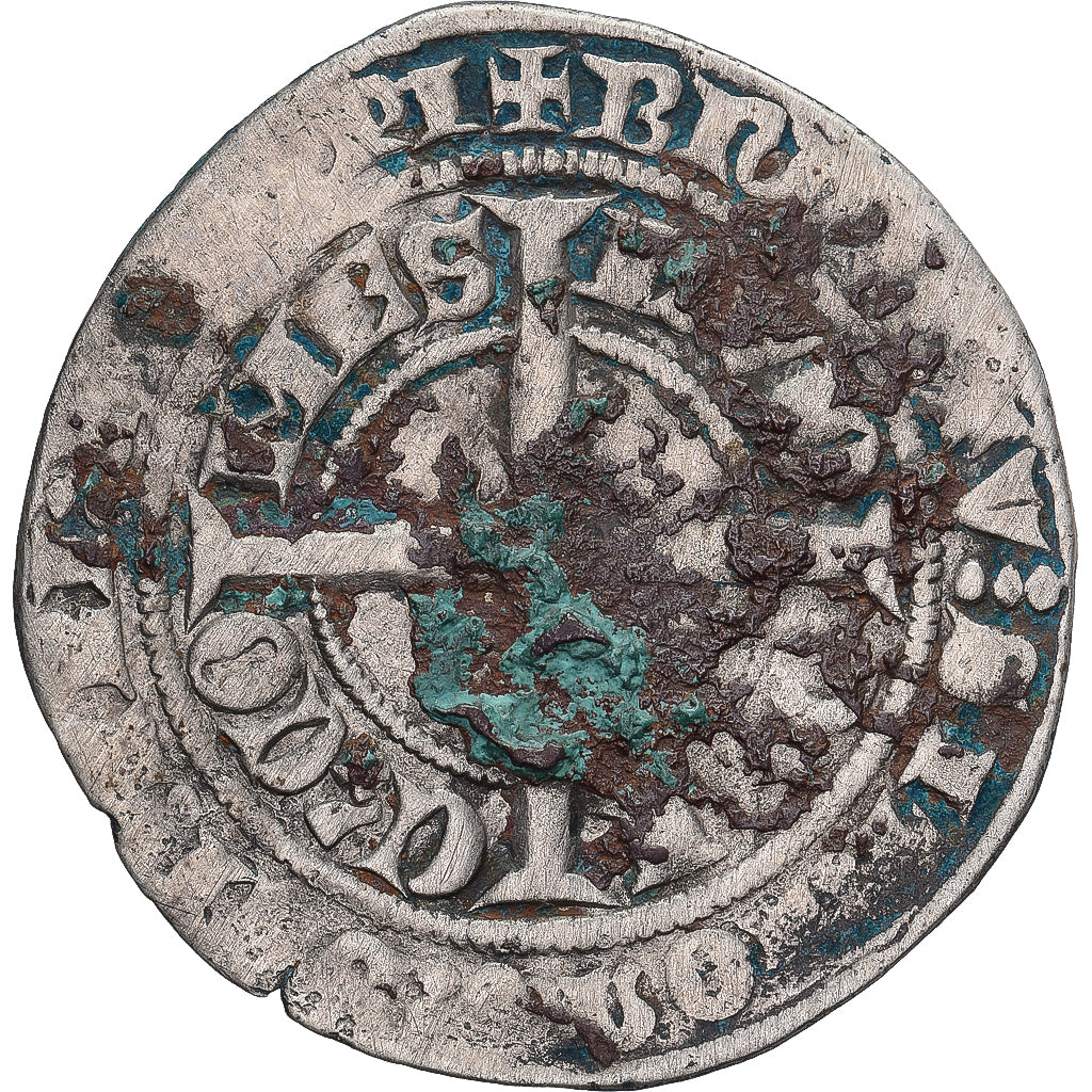 Moneda, Francia, Flanders, Louis II de Mâle, Gros, 1346-1384, BC+, Plata