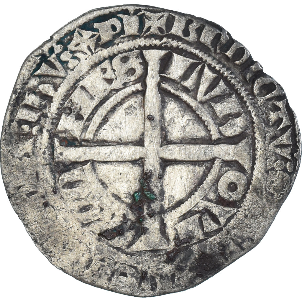 Monnaie, France, Flandre, Louis II de Mâle, Gros, 1346-1384, TB, Argent
