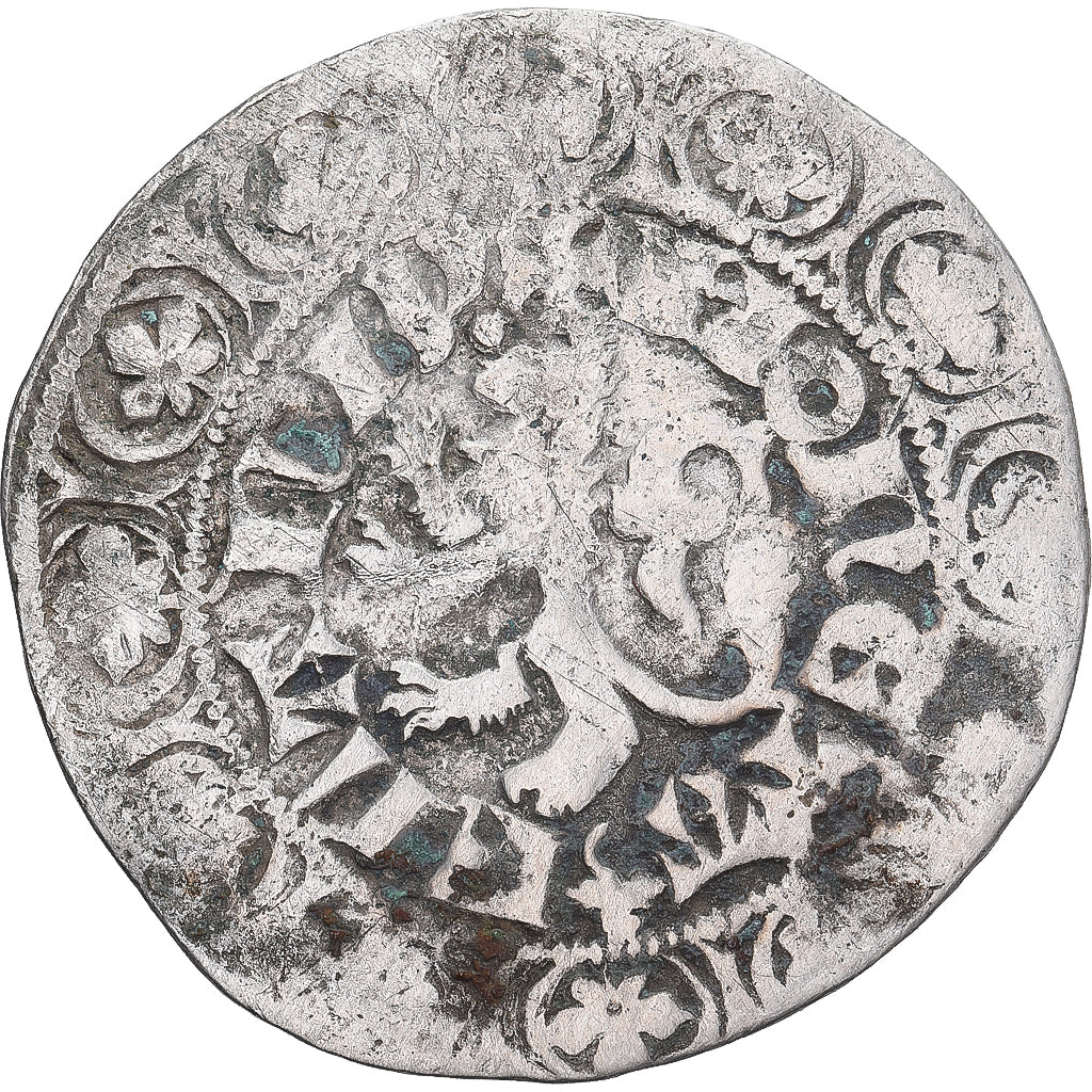 Moneda, Francia, Flanders, Louis II de Mâle, Gros, 1346-1384, BC+, Plata