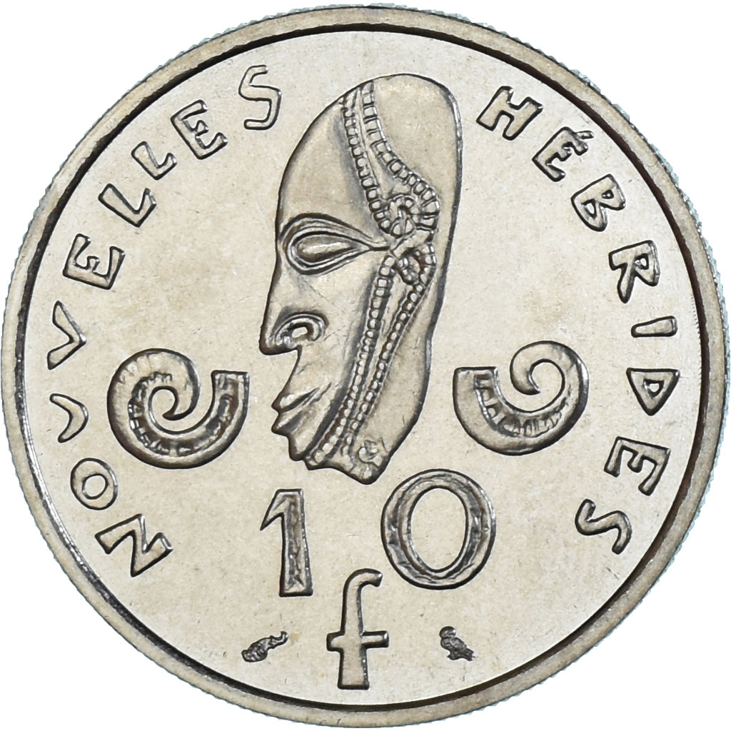 Coin, New Hebrides, 10 Francs, 1967, Monnaie de Paris, ESSAI, MS(65-70), Nickel