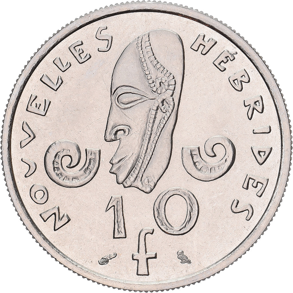 Munten, Nieuwe Hebriden, 10 Francs, 1967, Monnaie de Paris, ESSAI, FDC, Nickel