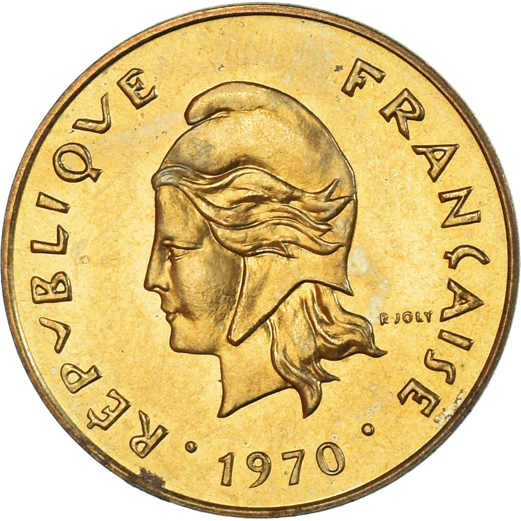 Coin, New Hebrides, 5 Francs, 1970, Monnaie de Paris, ESSAI, MS(65-70)