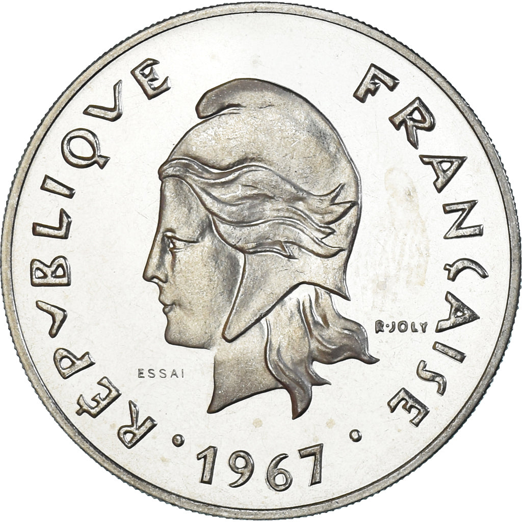 Coin, French Polynesia, 50 Francs, 1967, Monnaie de Paris, ESSAI, MS(65-70)