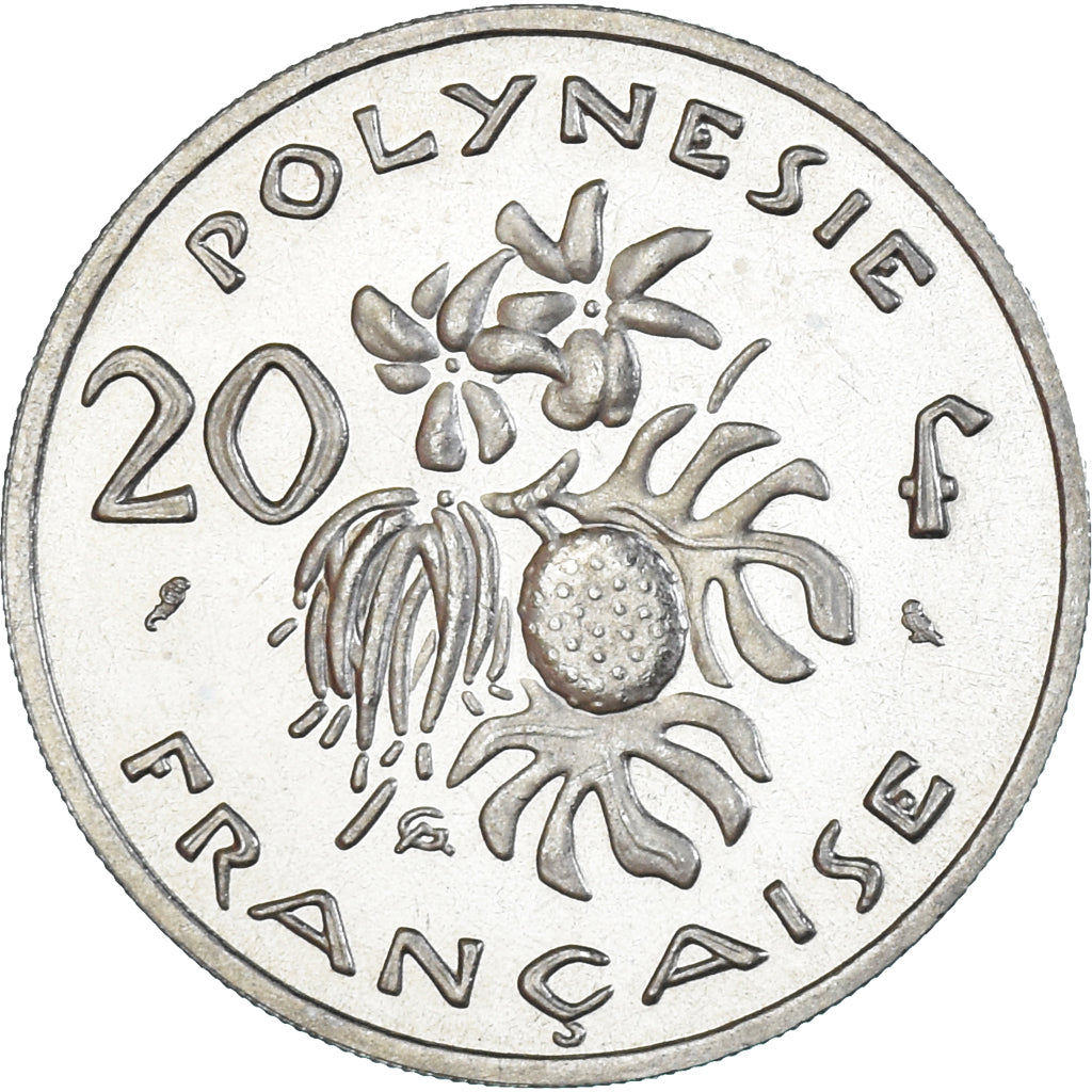 Coin, French Polynesia, 20 Francs, 1967, Monnaie de Paris, ESSAI, MS(65-70)