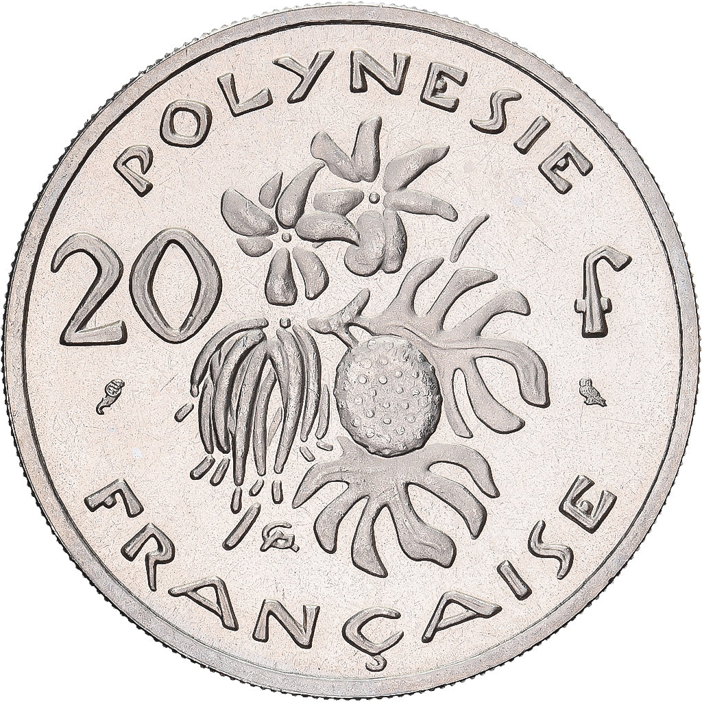Coin, French Polynesia, 20 Francs, 1967, Monnaie de Paris, ESSAI, MS(65-70)