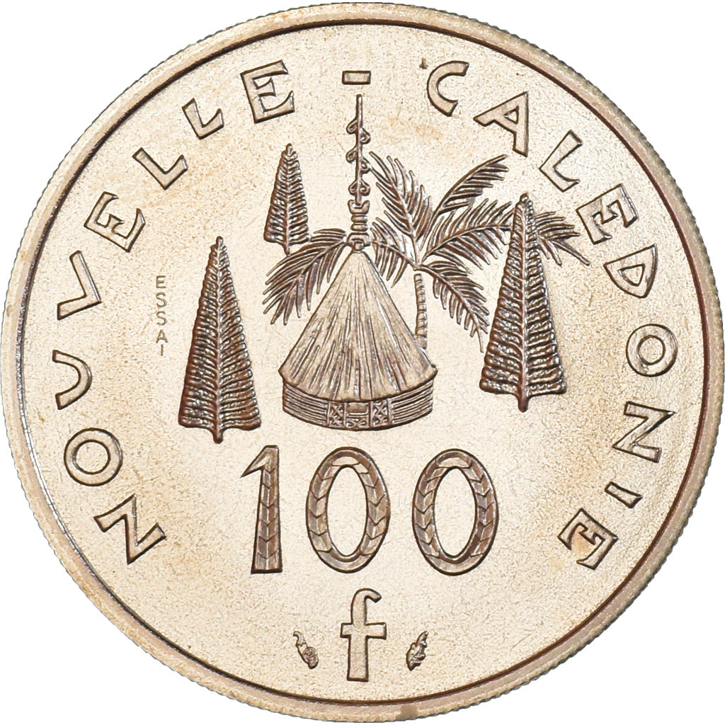 Munten, Nieuw -Caledonië, 100 Francs, 1976, Monnaie de Paris, ESSAI, FDC