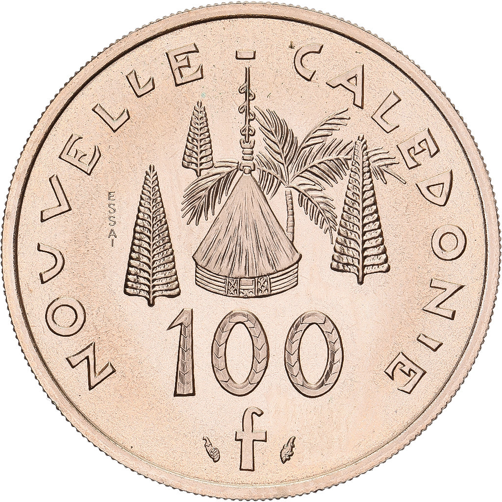 Coin, New Caledonia, 100 Francs, 1976, Monnaie de Paris, ESSAI, MS(65-70)