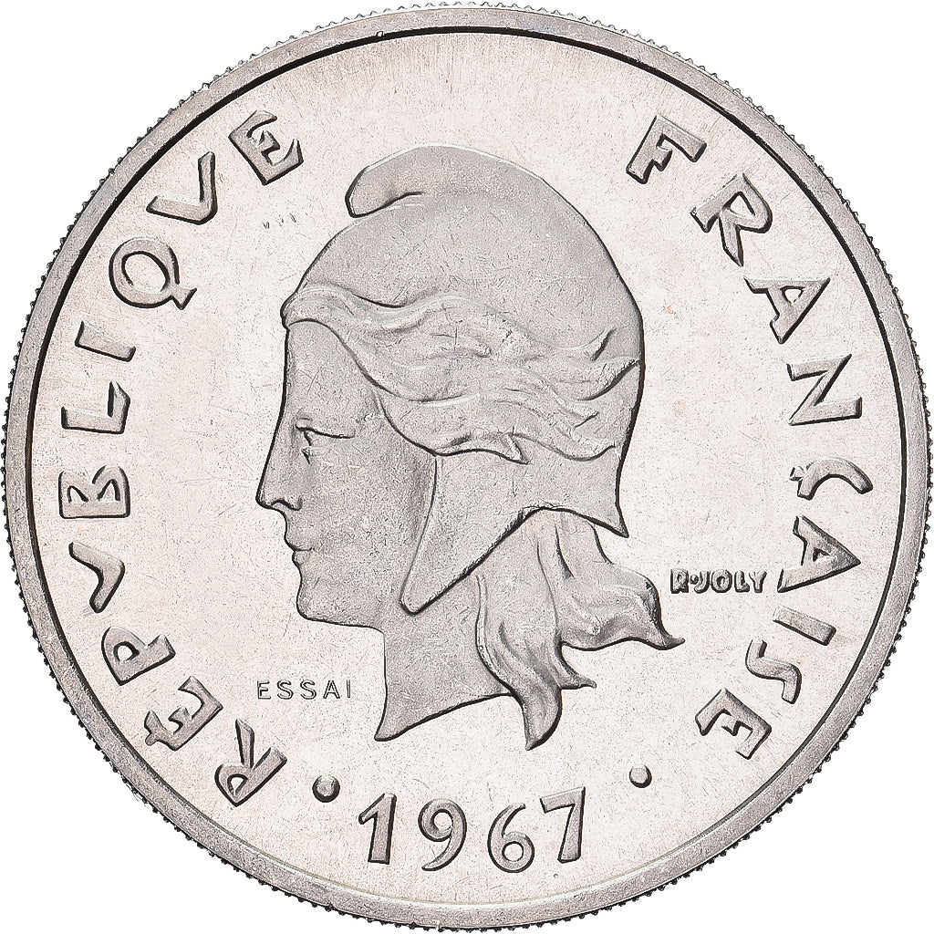 Coin, New Caledonia, 20 Francs, 1967, Monnaie de Paris, ESSAI, MS(65-70)