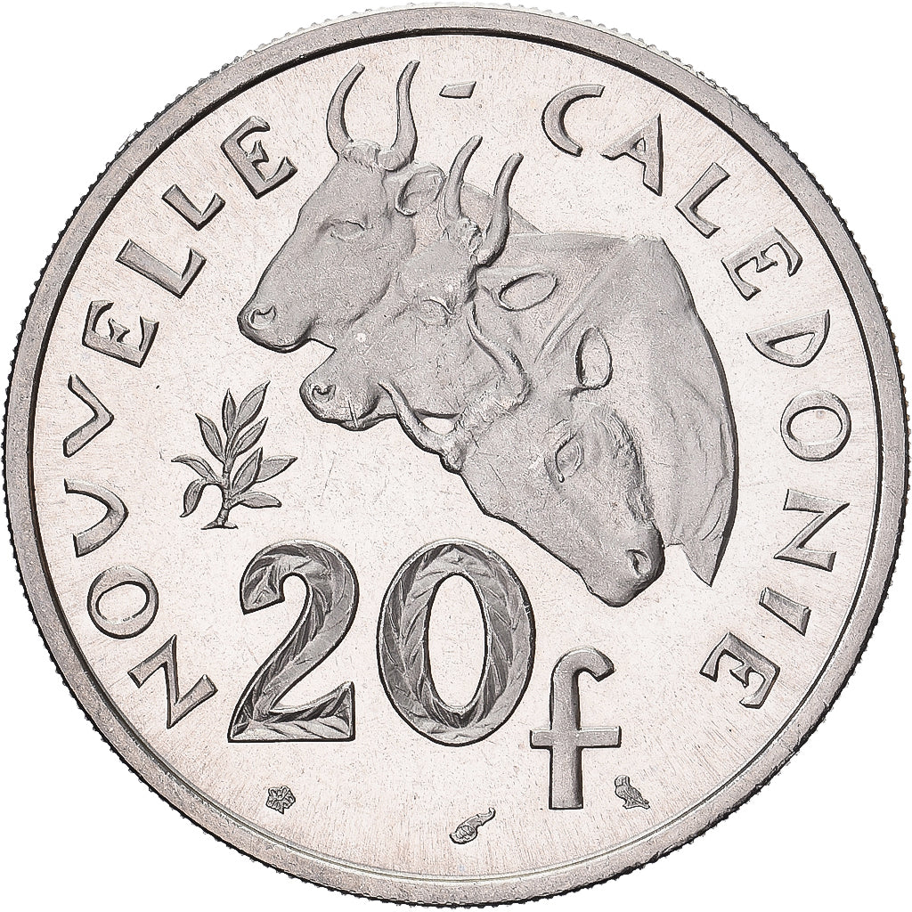 Coin, New Caledonia, 20 Francs, 1967, Monnaie de Paris, ESSAI, MS(65-70)