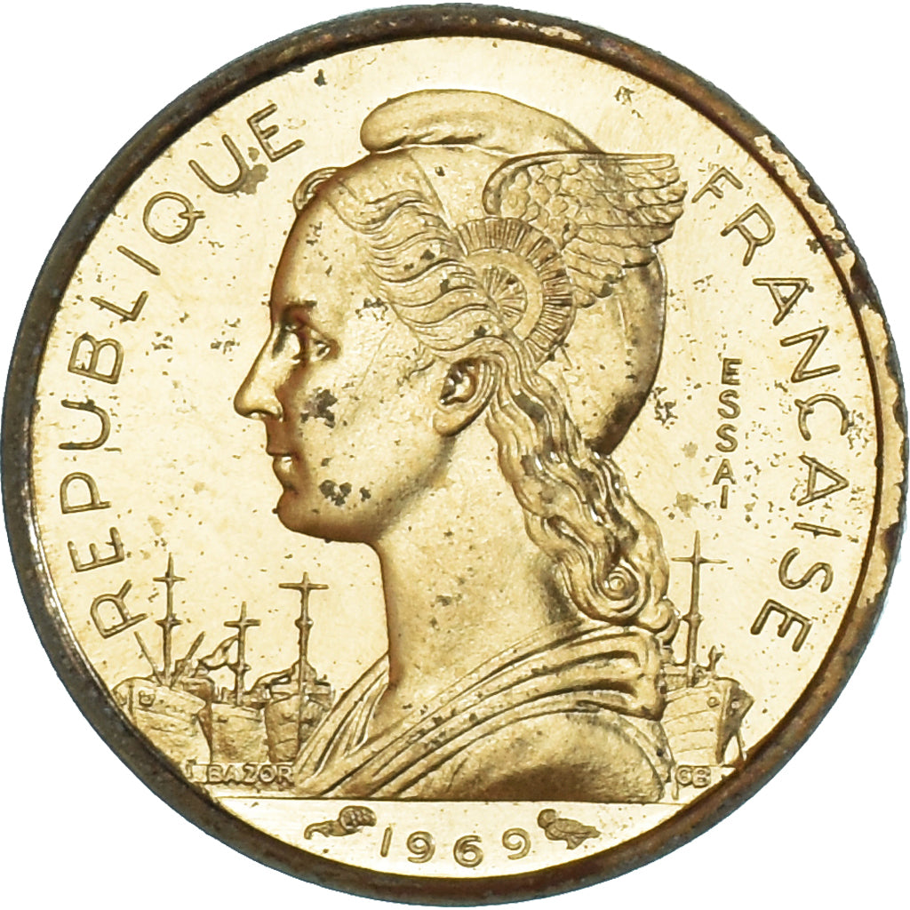 Monnaie, Territoire français des Afars et des Issas, 10 Francs, 1969, MDP, ESSAI