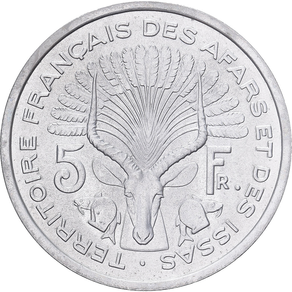 Coin, FRENCH AFARS & ISSAS, 5 Francs, 1968, Monnaie de Paris, ESSAI, MS(65-70)