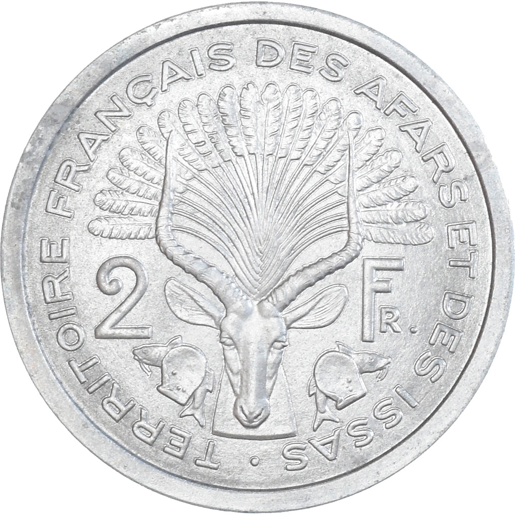 Münze, FRENCH AFARS & ISSAS, 2 Francs, 1968, Monnaie de Paris, ESSAI, STGL
