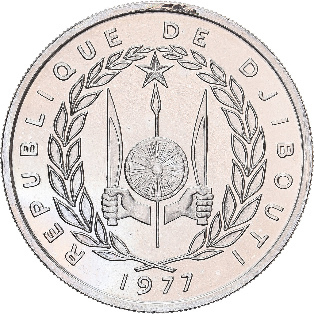 Coin, Djibouti, 100 Francs, 1977, Monnaie de Paris, ESSAI, MS(65-70)
