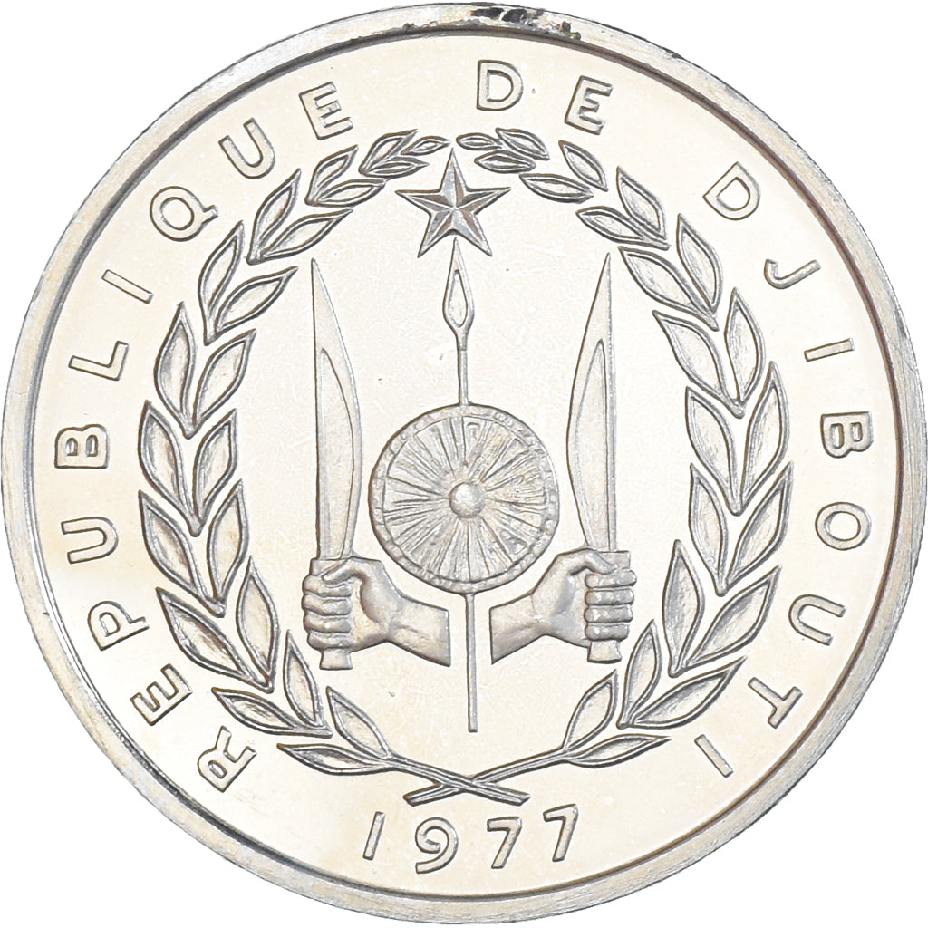 Münze, Dschibuti, 100 Francs, 1977, Monnaie de Paris, ESSAI, STGL