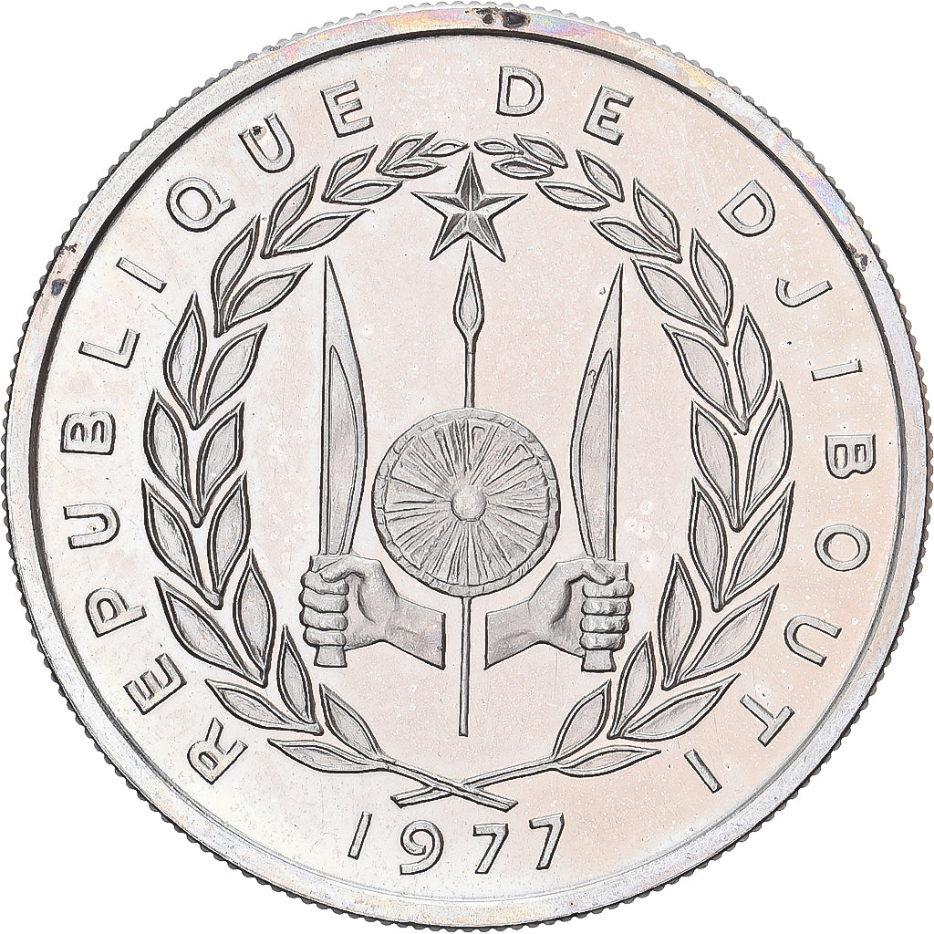 Monnaie, Djibouti, 50 Francs, 1977, Monnaie de Paris, ESSAI, FDC, Cupro-nickel