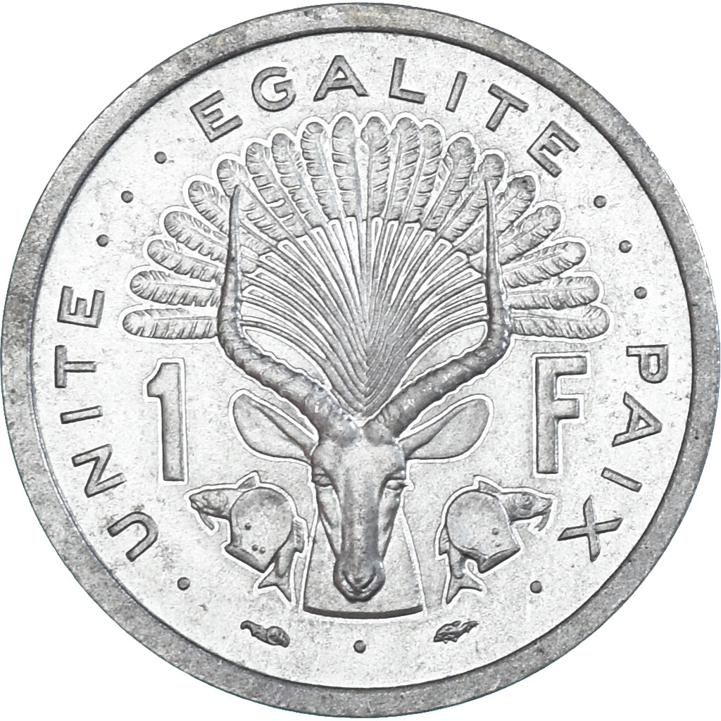 Münze, Dschibuti, Franc, 1977, Monnaie de Paris, ESSAI, STGL, Aluminium, KM:E1