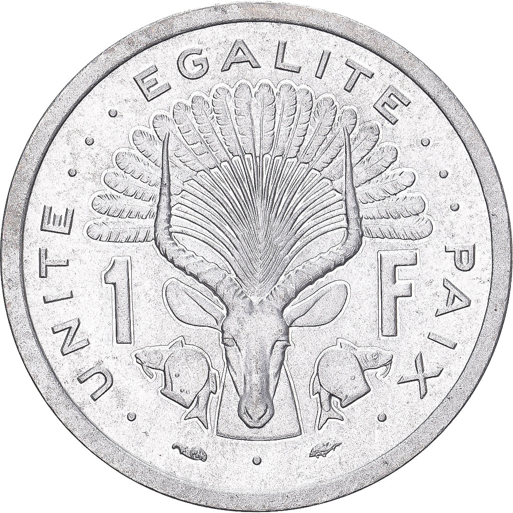 Coin, Djibouti, Franc, 1977, Monnaie de Paris, ESSAI, MS(65-70), Aluminium