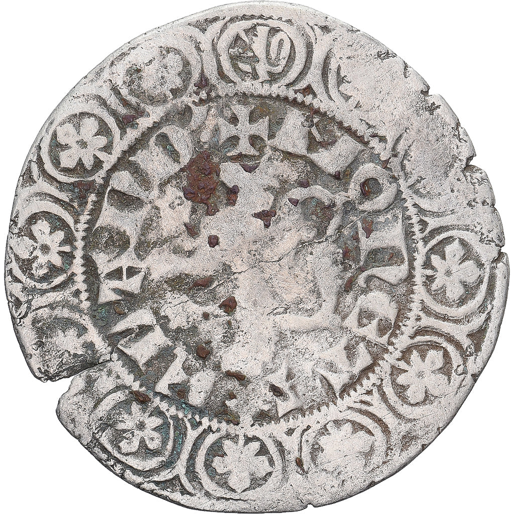 Münze, Frankreich, Flanders, Louis II de Mâle, Gros, 1346-1384, S+, Silber