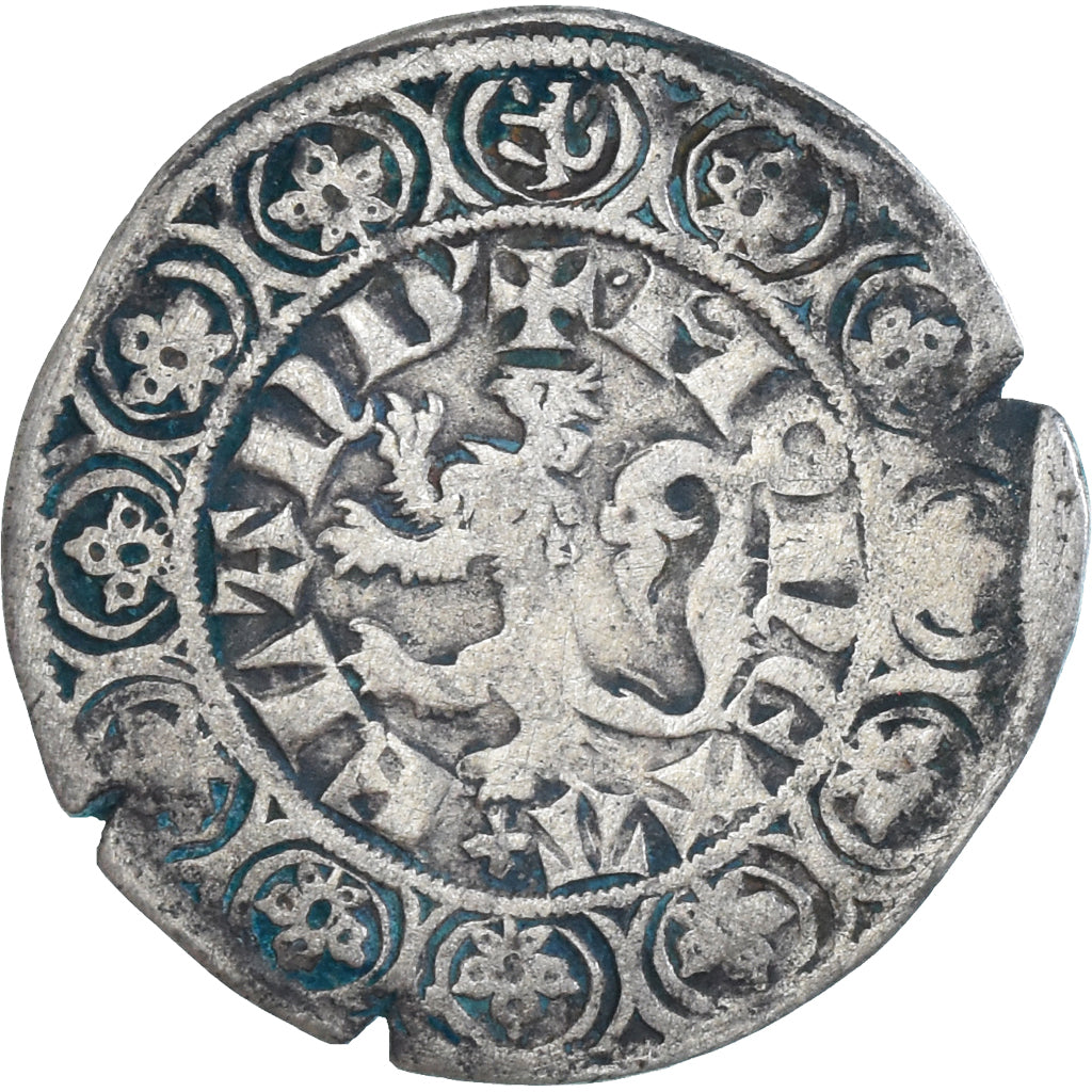 Münze, Frankreich, Flanders, Louis II de Mâle, Gros, 1346-1384, S+, Silber
