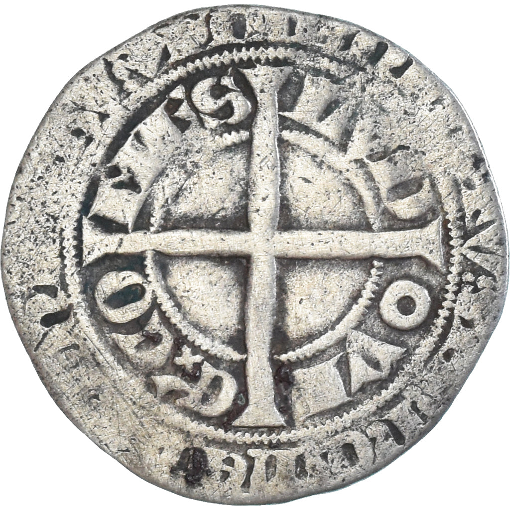 Monnaie, France, Flandre, Louis II de Mâle, Gros, 1346-1384, TB, Argent