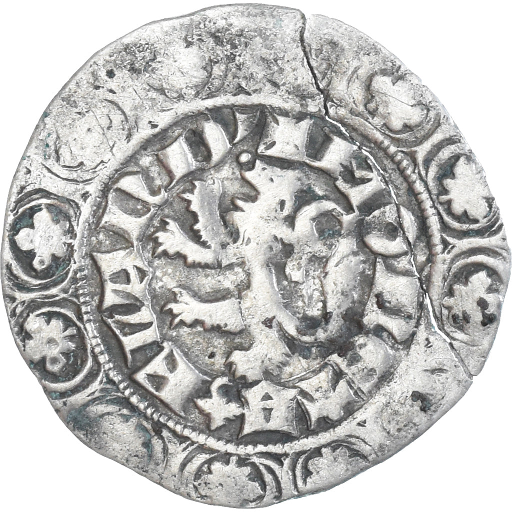 Monnaie, France, Flandre, Louis II de Mâle, Gros, 1346-1384, TB, Argent