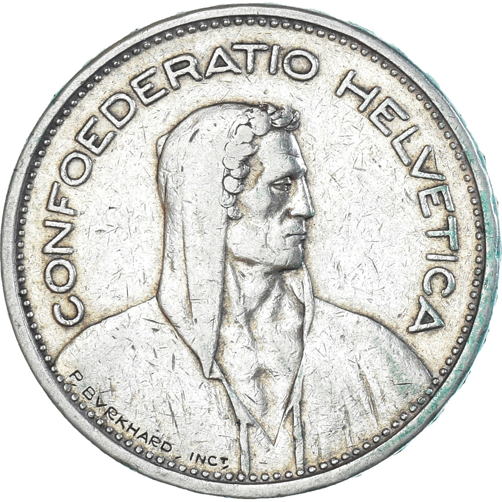 Coin, Switzerland, 5 Francs, 1931, Bern, EF(40-45), Silver, KM:37