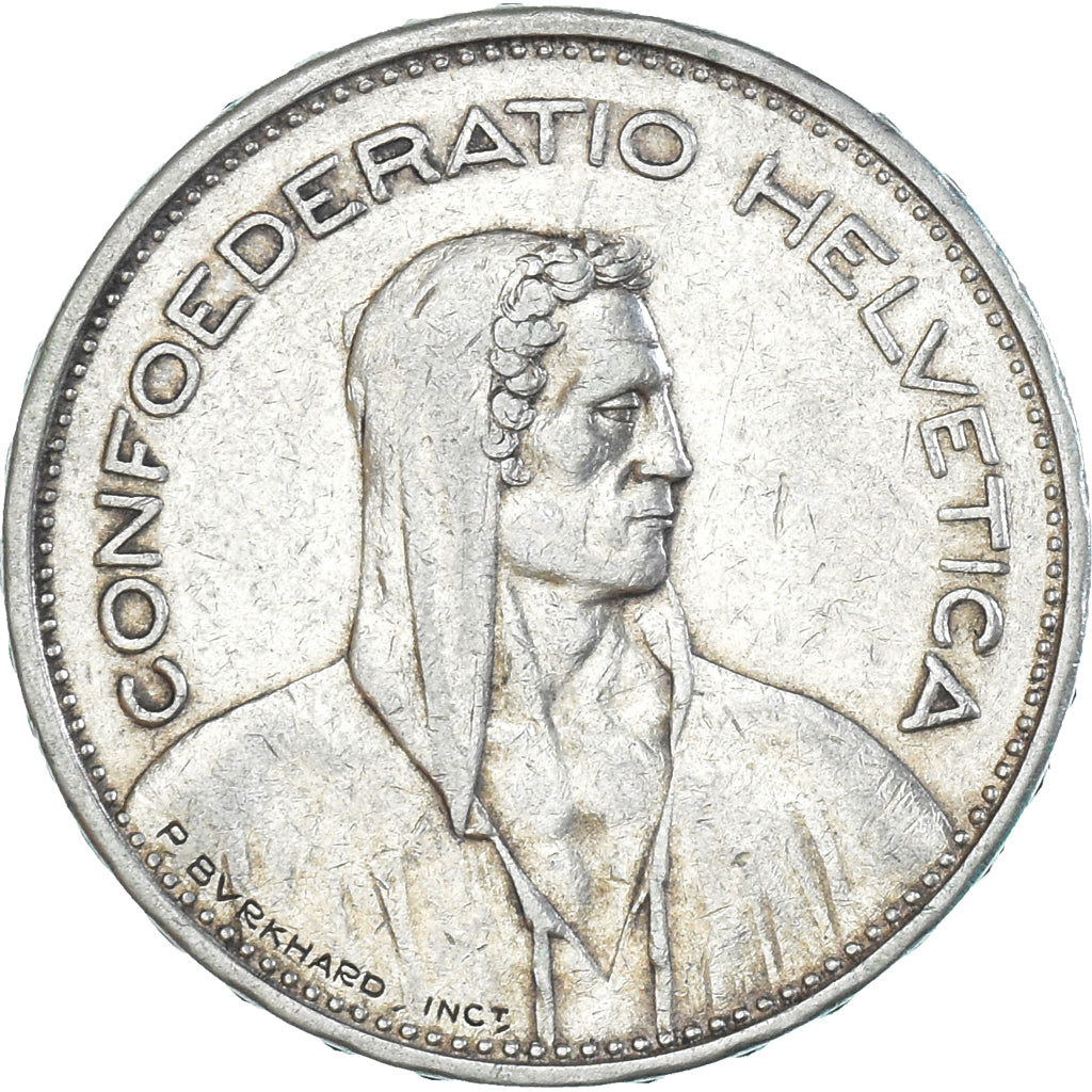 Moneda, Suiza, 5 Francs, 1932, Bern, MBC, Plata, KM:40