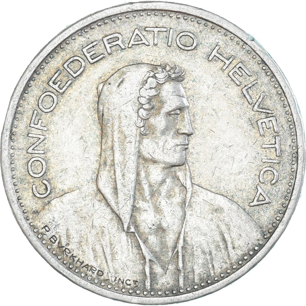 Coin, Switzerland, 5 Francs, 1935, Bern, EF(40-45), Silver, KM:40