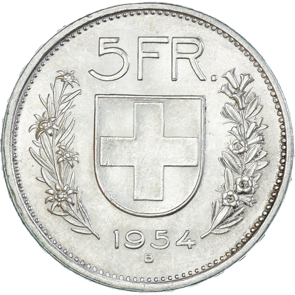 Monnaie, Suisse, 5 Francs, 1954, Bern, SUP, Argent, KM:40