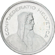 Coin, Switzerland, 5 Francs, 1967, Bern, 2 o'clock legend, AU(50-53), Silver