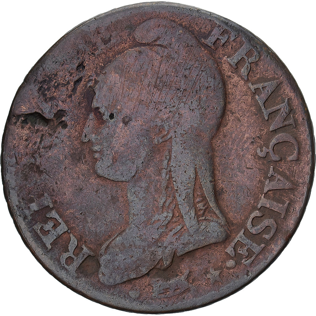 Monnaie, France, Dupré, 5 Centimes, AN 8/5, Strasbourg, TB+, Cuivre