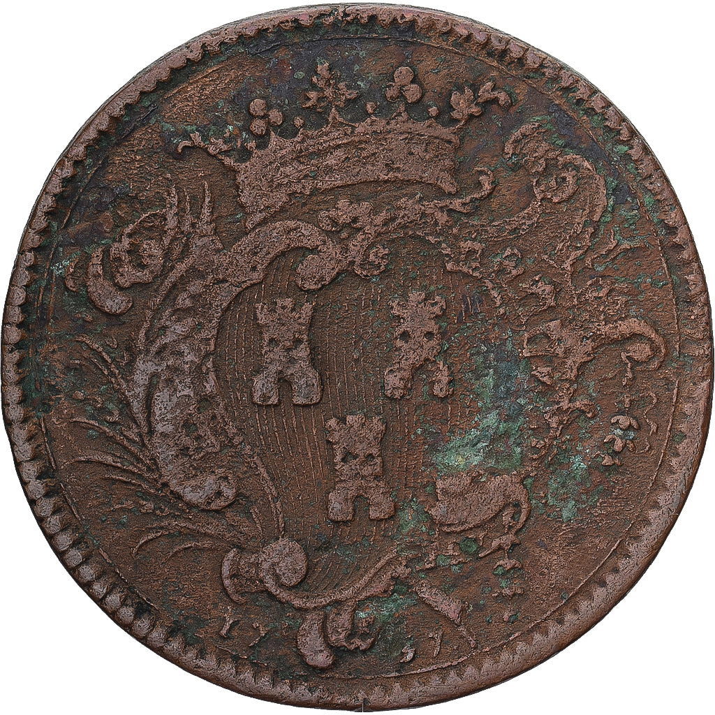 France, Token, Etats de Bourgogne, 1757, VF(20-25), Copper