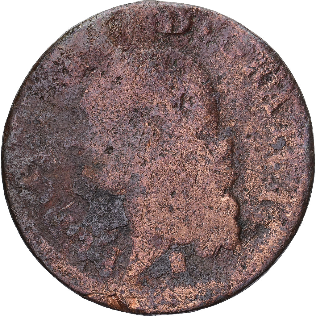 Münze, Frankreich, Louis XVI, Sol, 1787, SGE+, Kupfer, KM:578.16, Gadoury:350