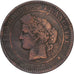 Moeda, França, Cérès, 10 Centimes, 1873, Paris, ancre, VF(30-35), Bronze