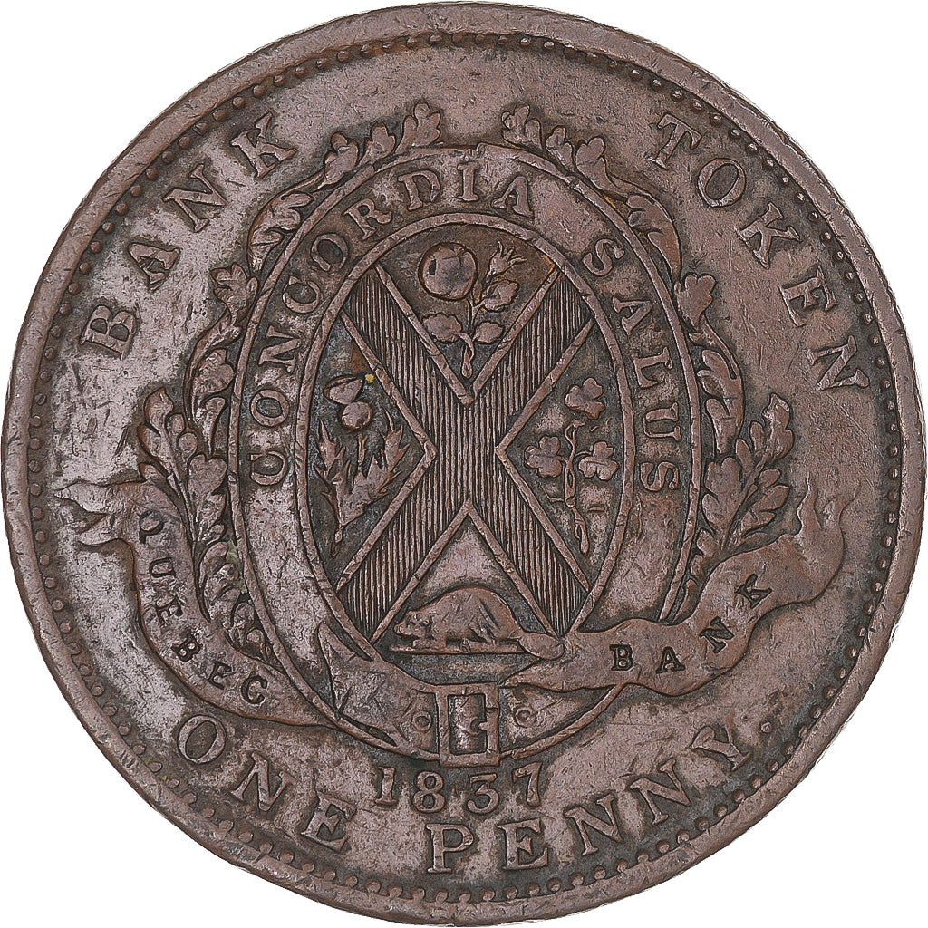 token, Canada, LOWER CANADA, 2 Sous, PENNY, 1837, Soho Mint, Birmingham
