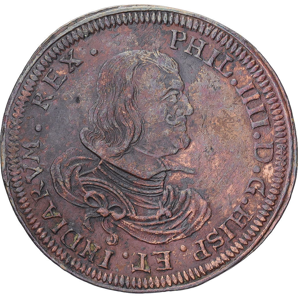 Spanische Niederlande, Rechenpfennig, Philippe IV, SS, Kupfer