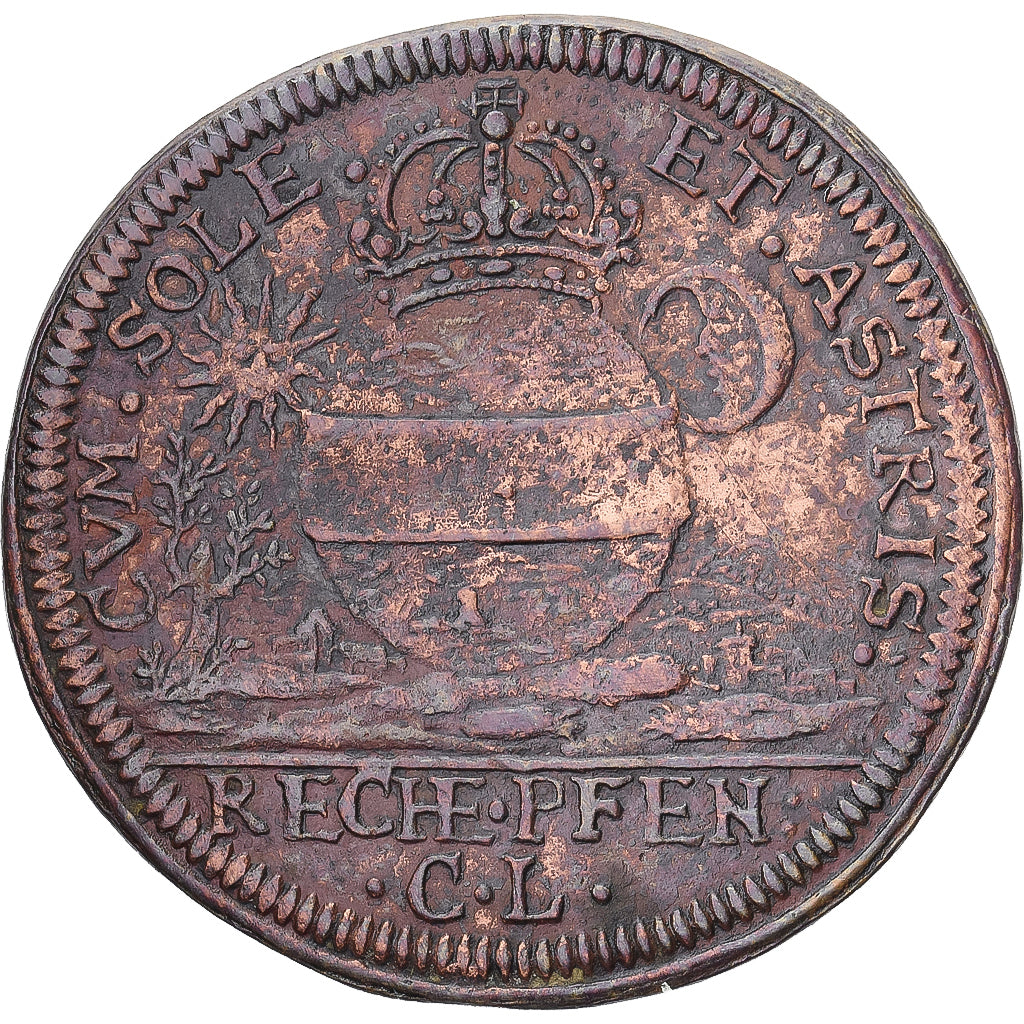 Spanische Niederlande, Rechenpfennig, Philippe IV, SS, Kupfer