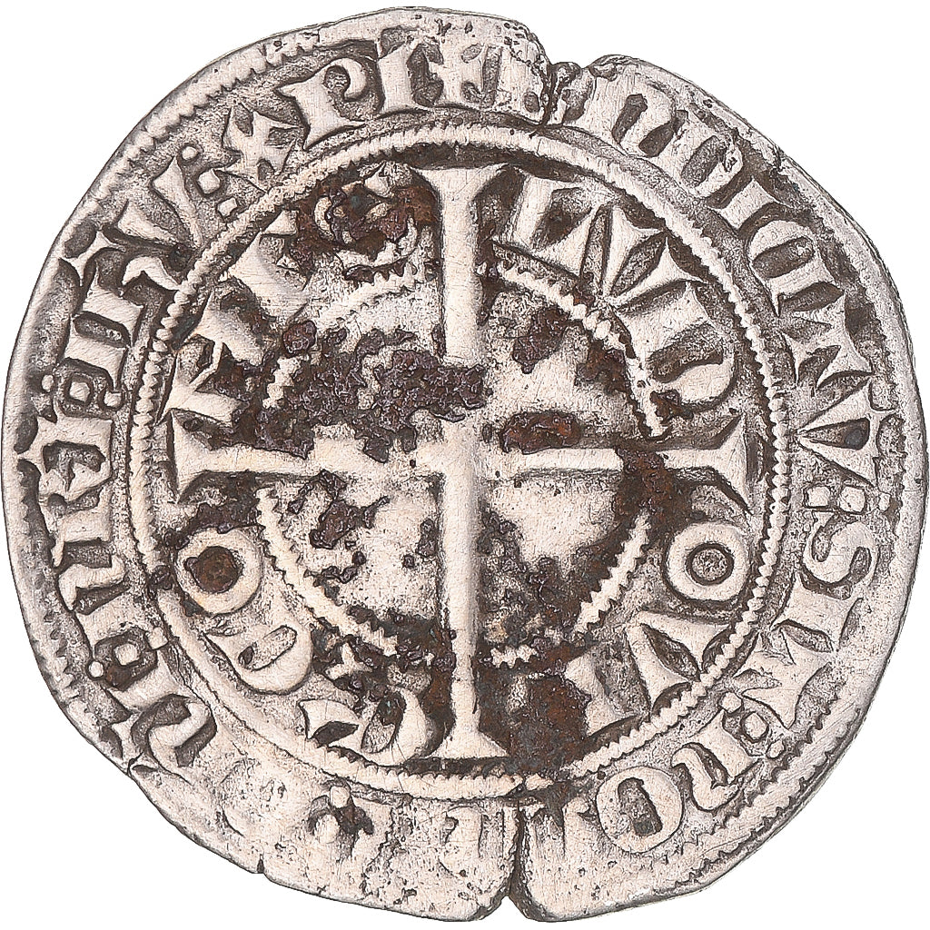 Münze, Frankreich, Flanders, Louis II de Mâle, Gros, 1346-1384, S+, Silber
