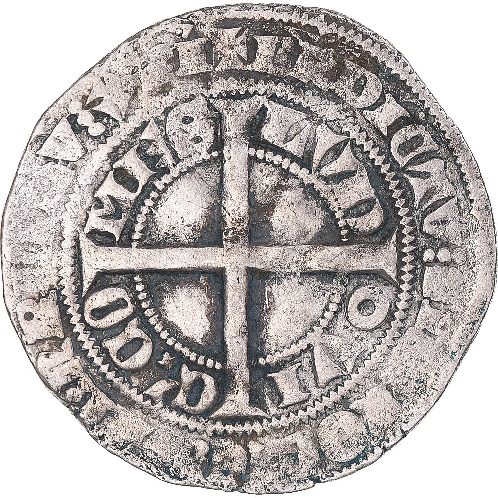 Moneta, Francja, Flanders, Louis II de Mâle, Gros, 1346-1384, VF(30-35)