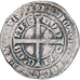 Moneda, Francia, Flanders, Louis II de Mâle, Gros, 1346-1384, BC+, Plata