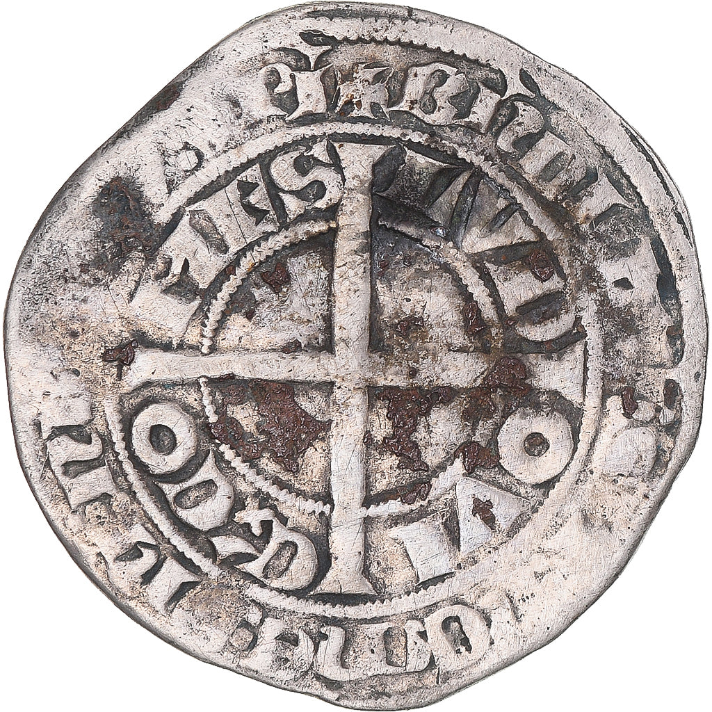 Monnaie, France, Flandre, Louis II de Mâle, Gros, 1346-1384, TB+, Argent