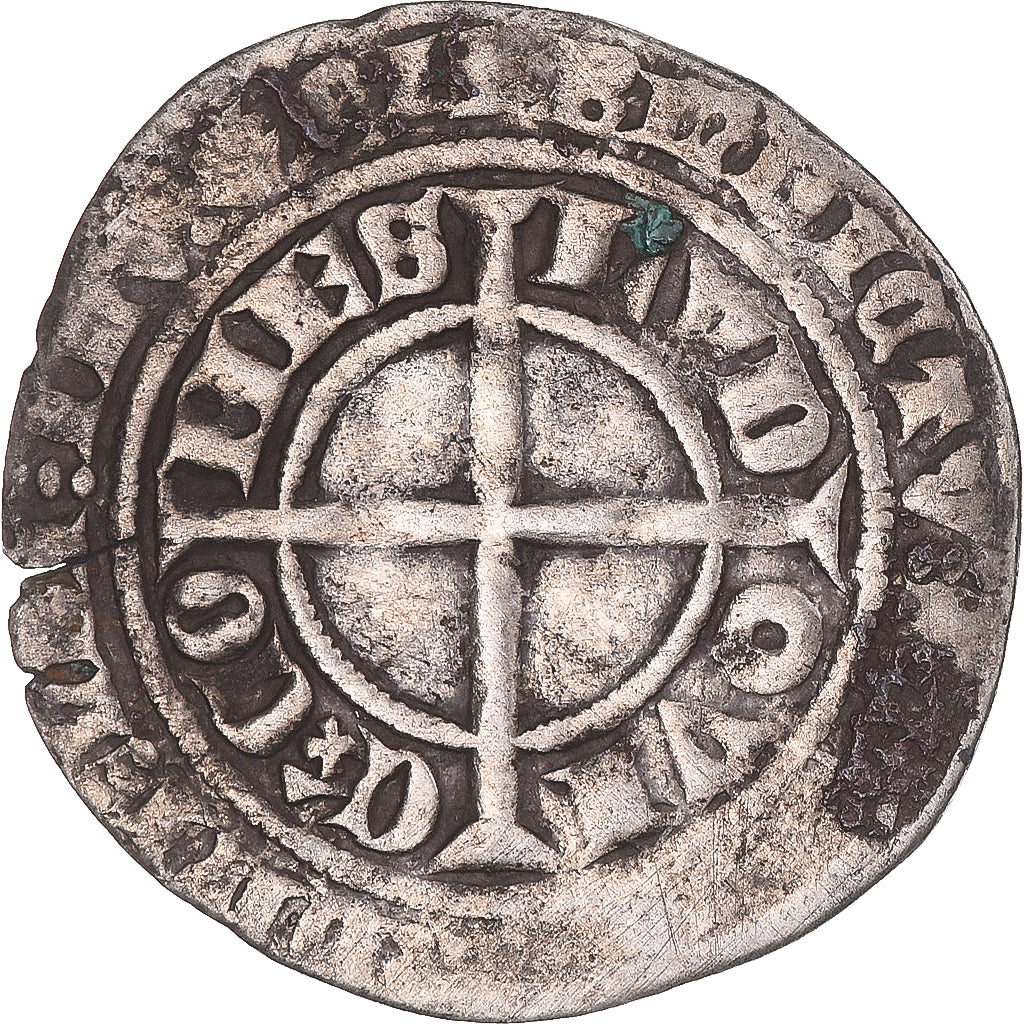 Monnaie, France, Flandre, Louis II de Mâle, Gros, 1346-1384, TB+, Argent