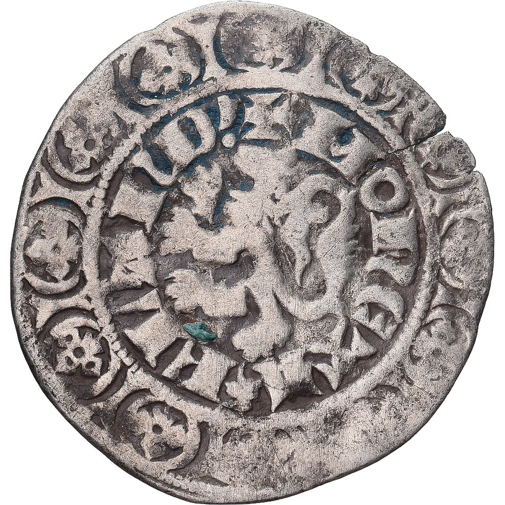 Moneda, Francia, Flanders, Louis II de Mâle, Gros, 1346-1384, BC+, Plata